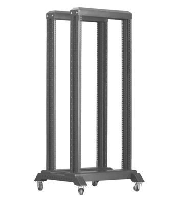 XtendLan 22U, otevřený rám dvojítý, šířka 600mm Rozvadec, 19", stojanový, otevrený rám (dvojitý), rozebíratelný, výška 22U, šírka 600mm, pojezd, cerný