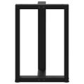 vidaXL Nohy k jedálenskému stolu v tvare T, 2 ks, čierne, 50x35x(72-73) cm, oceľ