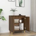 vidaXL Komoda hnedý dub 60x35x70 cm spracované drevo