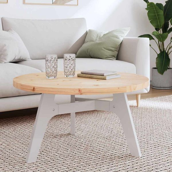 vidaXL Stolová doska okrúhla Ø80x3 cm masívna borovica