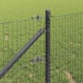 vidaXL Zváraný drôtový plot s hrotmi 10 x 0,6 m Oceľ s PVC povrchom