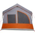 vidaXL Rodinný stan Šedá a oranžová 620 x 322 x 240 cm Polyester