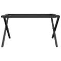 vidaXL Nohy konferenčného stolíka X-rám 80x70x43 cm oceľ