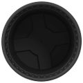 vidaXL Kulatý kvetináč 24 ks Čierna Ø 15 x 12 cm Plast