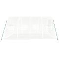 vidaXL Skleník s oceľovým rámom biely 12 m² 4x3x2 m