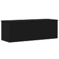 vidaXL Úložný box čierny 102x35x35 cm kompozitné drevo