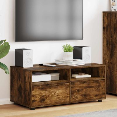 vidaXL TV skrinka Dymová dub 100 x 48 x 43 cm Kompozitné drevo