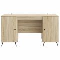 vidaXL Stôl Dub sonoma 142,5 x 50 x 75 cm Kompozitné drevo
