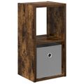 vidaXL Nočný stolík Dymová dub 25,5 x 22 x 49,5 cm Kompozitné drevo