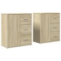 vidaXL Komody 2 ks dub sonoma 60x31x70 cm kompozitné drevo