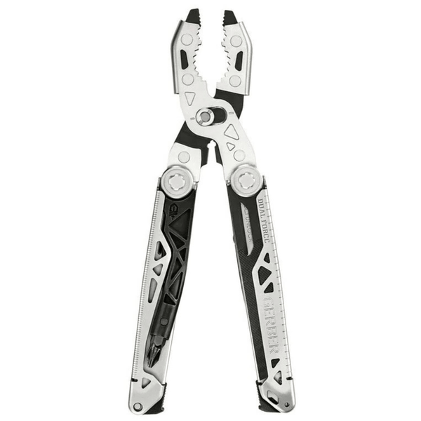 Gerber 30-001613 Dual Force multifunkčný nástroj, strieborná, čierna, oceľ, 12 funkcií, puzdro