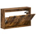 vidaXL Nástenný botník HOORN 71 x 17 x 43 cm Kompozitné drevo