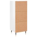 vidaXL Komoda lesklá biela 34,5x34x90 cm spracované drevo