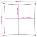 vidaXL Tieniaca plachta 160 g/m² červená 4,5x4,5 m HDPE