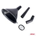 Plastový univerzálny lievik so sitkom 3-dielny eliptický 14 cm AMIO-04037