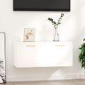 vidaXL Nástenná skrinka biela 80x35x36,5 cm spracované drevo