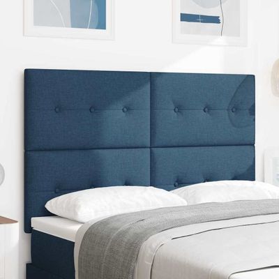 vidaXL Výškovo nastaviteľný čelový panel Modrá 160 cm látka