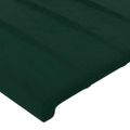vidaXL Čelo postele tmavozelené 180x5x118/128 cm zamatové