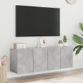 vidaXL TV skrinky nástenné 2 ks betónovo sivé 60x30x41 cm