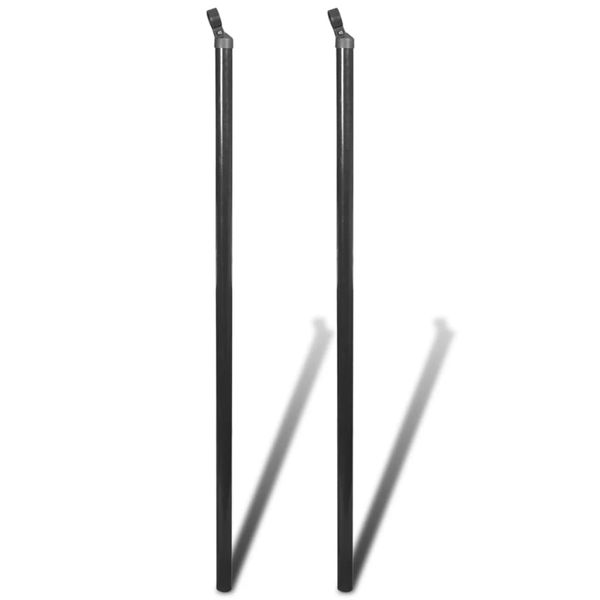 vidaXL Plotové vzpery na drôtené pletivo 2 ks, 115 cm