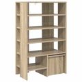 vidaXL Skriňa na topánky 2 ks 62 x 35 x 100 cm Kompozitné drevo