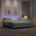 vidaXL LED box s pružinami Svetlosivá 180 x 200 cm Zamat