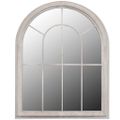 vidaXL Rustikálne záhradné zrkadlo 69x89 cm, do interiéru a exteriéru