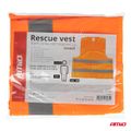 Reflexná vesta XXL oranžová s certifikátom AMiO-03985