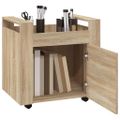 vidaXL Stolový vozík dub sonoma 60x45x60 cm spracované drevo