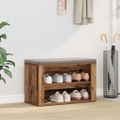 vidaXL Regál na topánky 75 x 35 x 45 cm Kompozitné drevo Staré drevo
