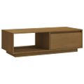 vidaXL Konferenčný stolík medovo-hnedý 110x50x33,5 cm borovicový masív