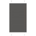 vidaXL plisovaná roleta čierna 75x150 cm Šírka látky 74,4 cm