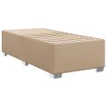 vidaXL Boxspring posteľ s matracom kapučínová 90x190 cm umelá koža