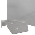vidaXL Obrubník trávnika 30 ks 102 x 15 x 4 cm Oceľ Strieborná