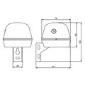 Spínač súmrakový ORBIS VEGA, 5-300 lux, 10 A, 230 V, IP54, 78x108x93 mm, na povrch
