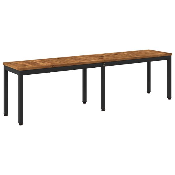 vidaXL Záhradná lavička 161 x 35 x 45 cm Pevné akáciové drevo
