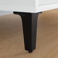 vidaXL Nohy nábytku 2 ks Čierna 54,1 x 54,1 x 100 mm Železo