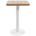 vidaXL Bistro stolík svetlohnedý 50x50 cm MDF