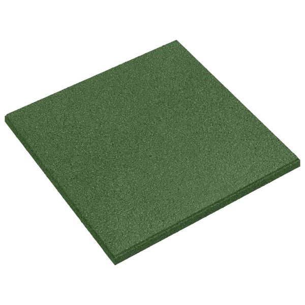 vidaXL Dlaždice na ochranu proti pádu 24 pcs Zelená 50 x 50 cm Guma