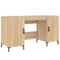 vidaXL Stôl dub somoma 140x50x75 cm kompozitné drevo