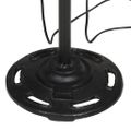 vidaXL Podlahová lampa 25 W šmuhovaná červená 25x25x90/140 cm E27