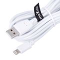 Kábel Maxlife USB - Lightning 3,0 m 2A biely