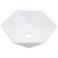 vidaXL Umývadlo biele 41x36,5x12 cm keramické biele