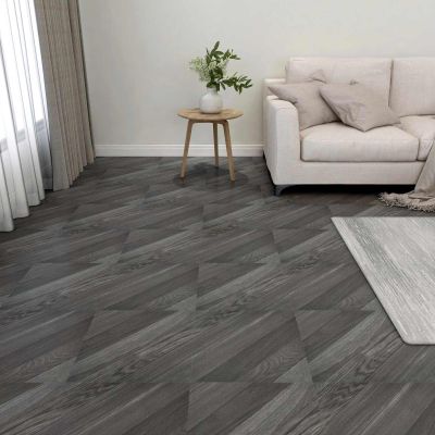 vidaXL Podlahové dosky 55 pcs Biely 5,11 m² PVC
