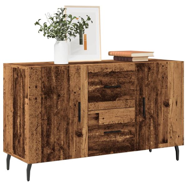 vidaXL Komoda čierna 100x36x60 cm kompozitné drevo