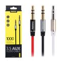 KÁBEL JACK-JACK 3,5mm 1M REMAX BIELY