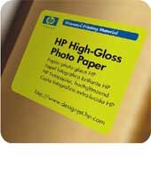 HP High-Gloss Photo Paper - rolka 42''
