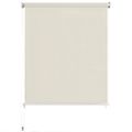 vidaXL Vonkajšia zatemňovacia roleta 125 (Š) x 140 (V) cm krémová