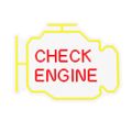 Neon PLEXI LED CHECK ENGINE yellow red NNE21 Neolia