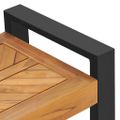 vidaXL Lavička 120 cm teakový masív
